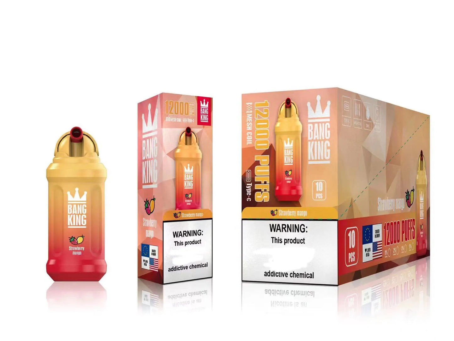 BANG KING 12.000 PUFFS MANGO CON FRESA