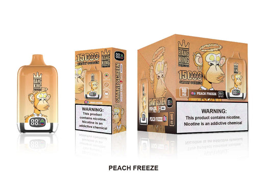 BANG KING 15.000 PUFFS ,PEACH FREEZE